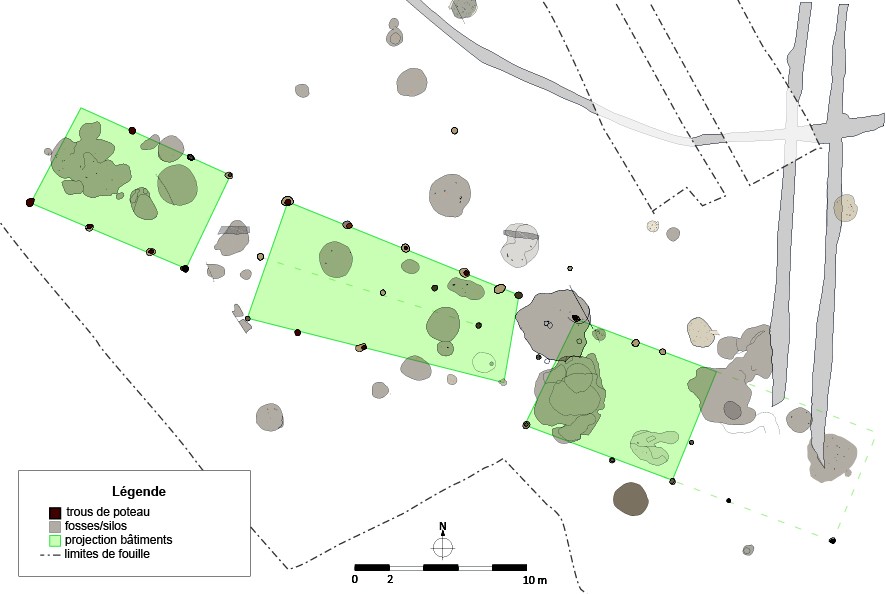 Photo 6 : Plan du secteur 3. Zone présumée de l’habitat. Blandain/Tournai ©AWaP-DZO