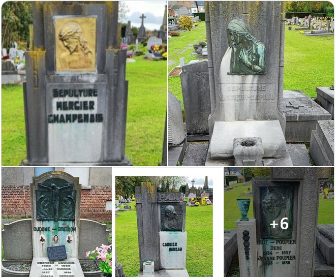 Belgique &ndash; Appel &agrave; t&eacute;moins suite au vol de six bronzes Art d&eacute;co au sein du petit cimeti&egrave;re de Cuesmes &ndash; 12 mars 2025