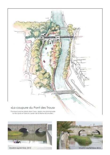 Proposition de l'architecte Eric Marchal - Petit contournement - Pont des Trous (Tournai)