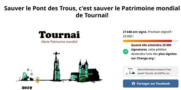 Sauver le Pont des Trous, c'est sauver le Patrimoine mondial de Tournai!
